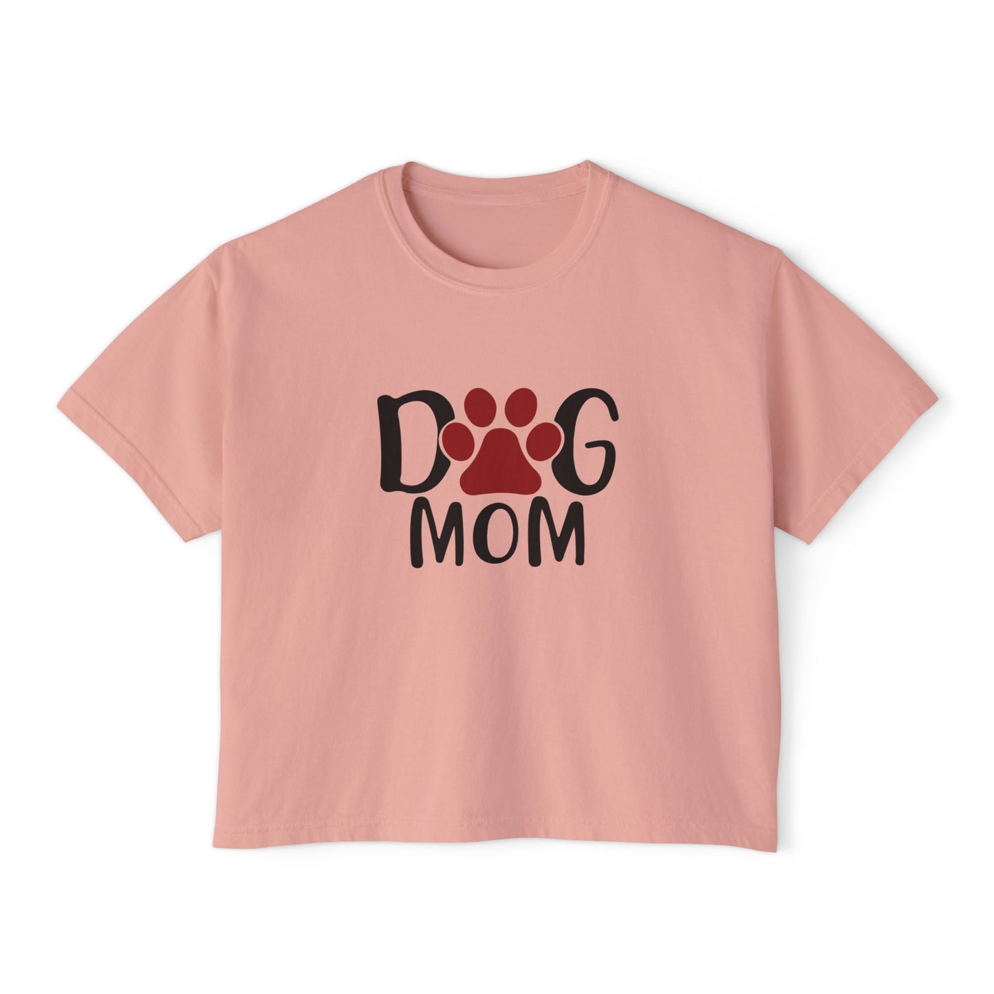Dog Mom Women's Boxy Tee - Cozy & Stylish Pet Lover Shirt