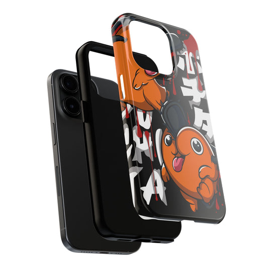 Chainsaw Man | Anime Tough Phone Case with Playful Characters