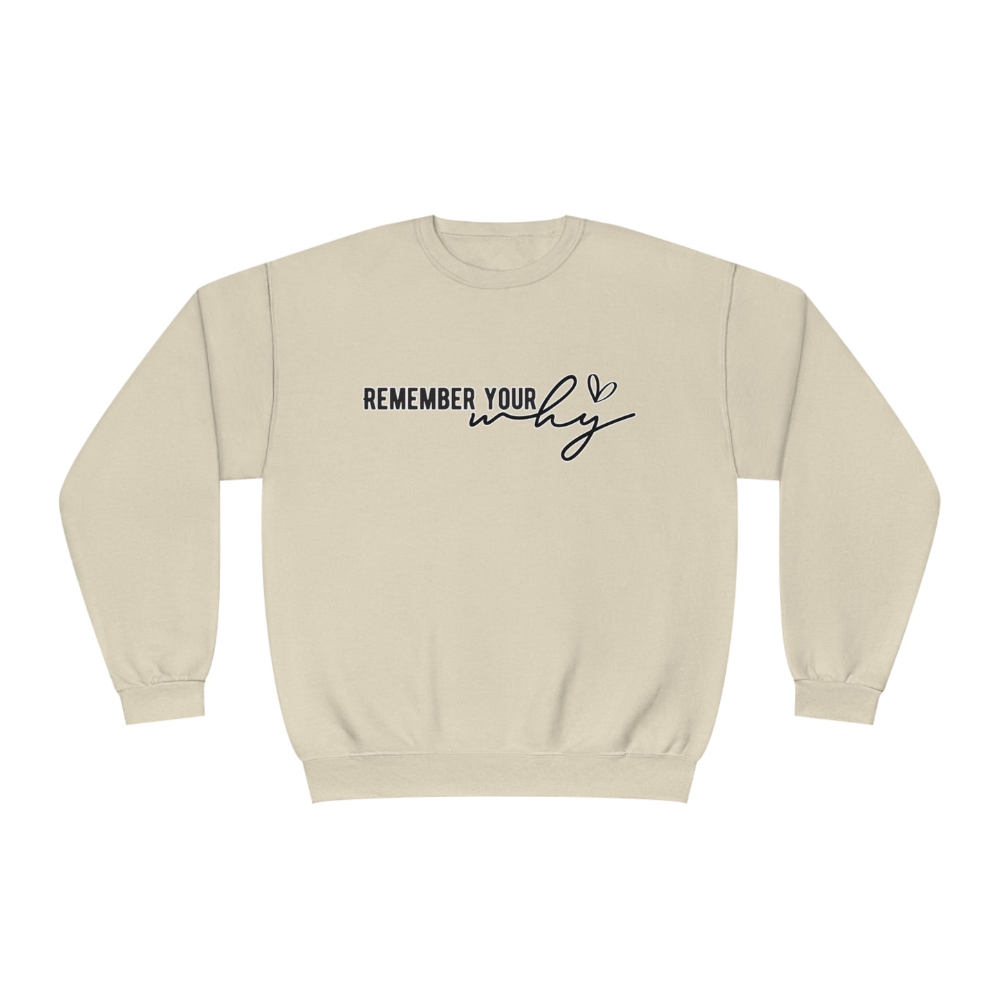 Women Crewneck Sweatshirt - Remember Your Why NuBlend®