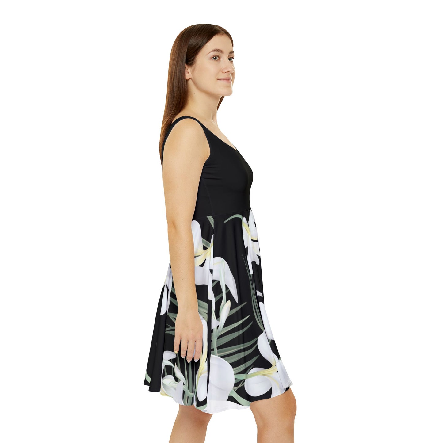 Floral Pattern Skater Dress