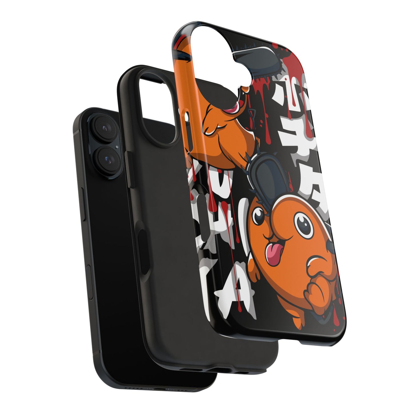 Chainsaw Man | Anime Tough Phone Case with Playful Characters