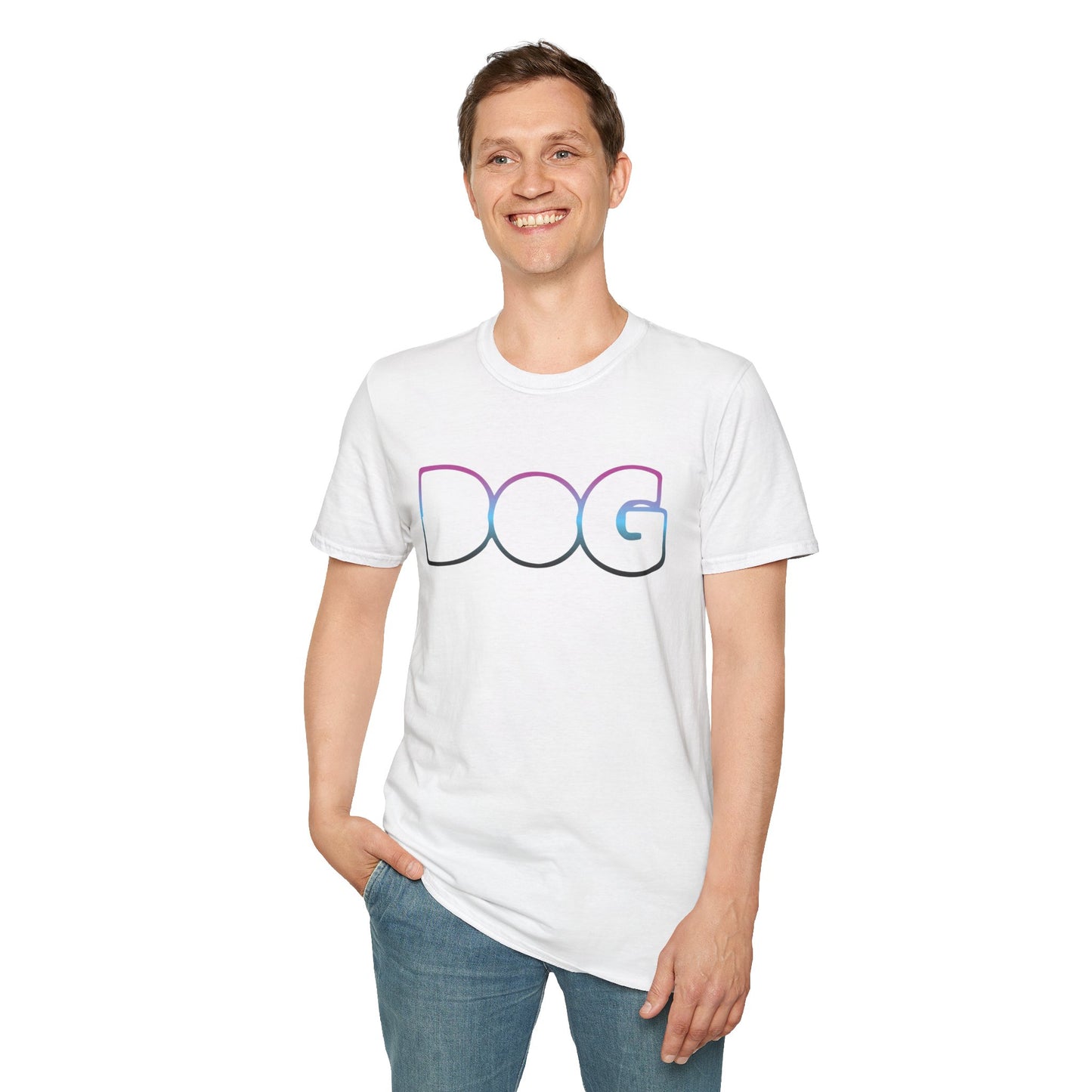 Fun Dog Graphic Unisex Softstyle T-Shirt - Perfect for Pet Lovers