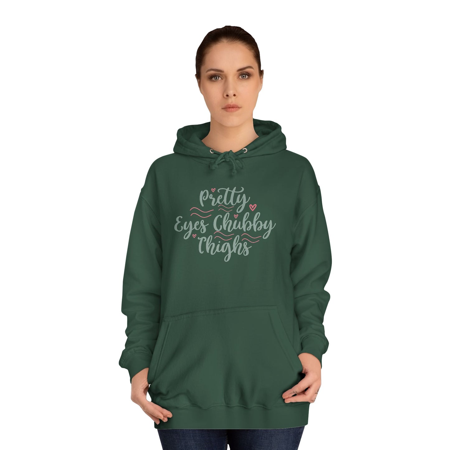 Chubby Chicks College Hoodie