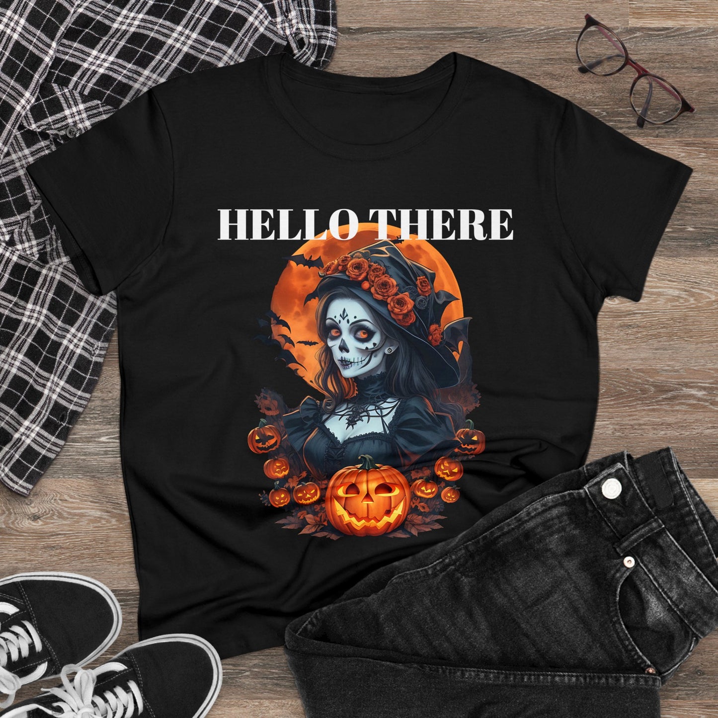 Halloween Women's Midweight Cotton Tee