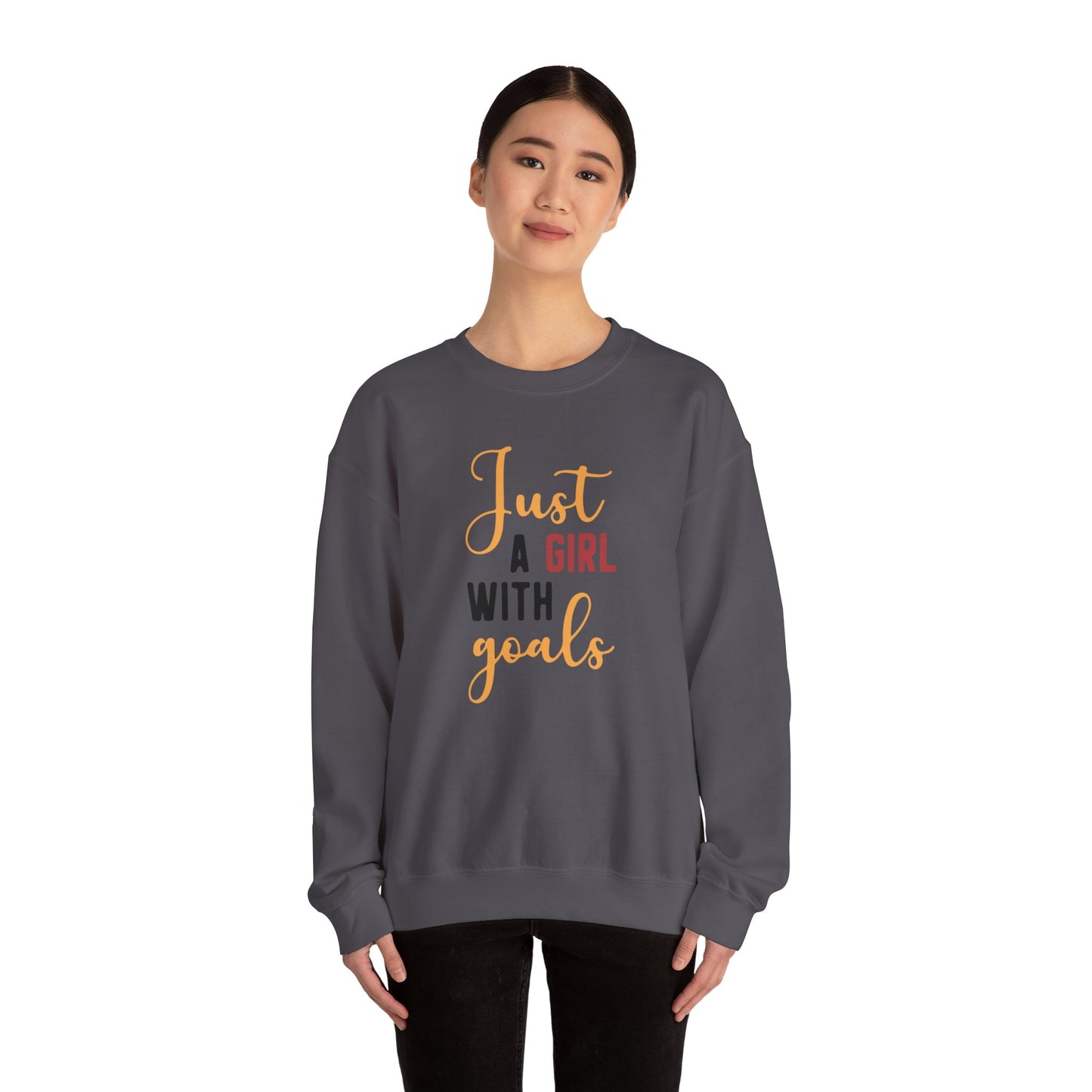 Girl With Goals Heavy Blend™ Crewneck Sweatshirt