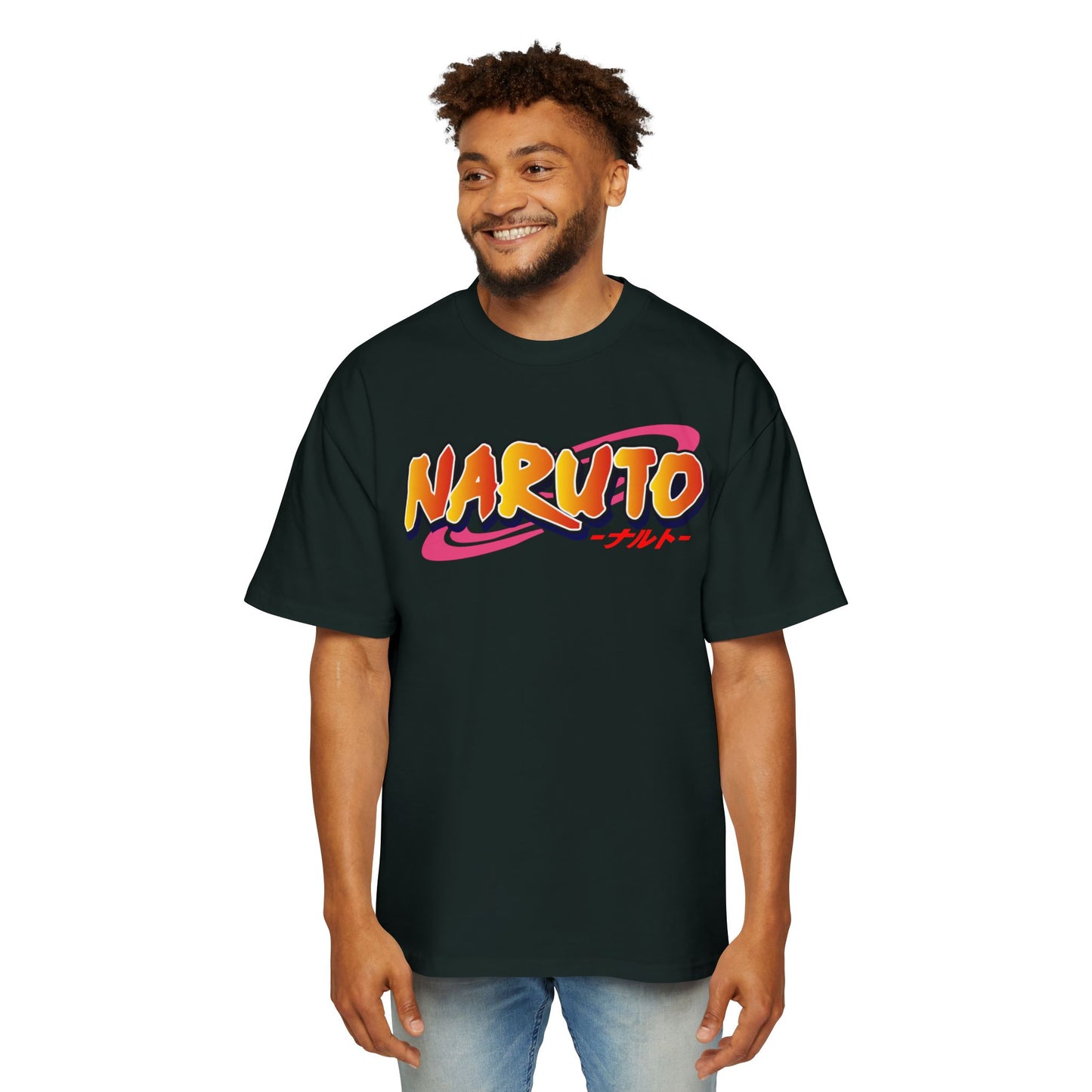 Naruto Anime Men's Heavy Oversized Tee