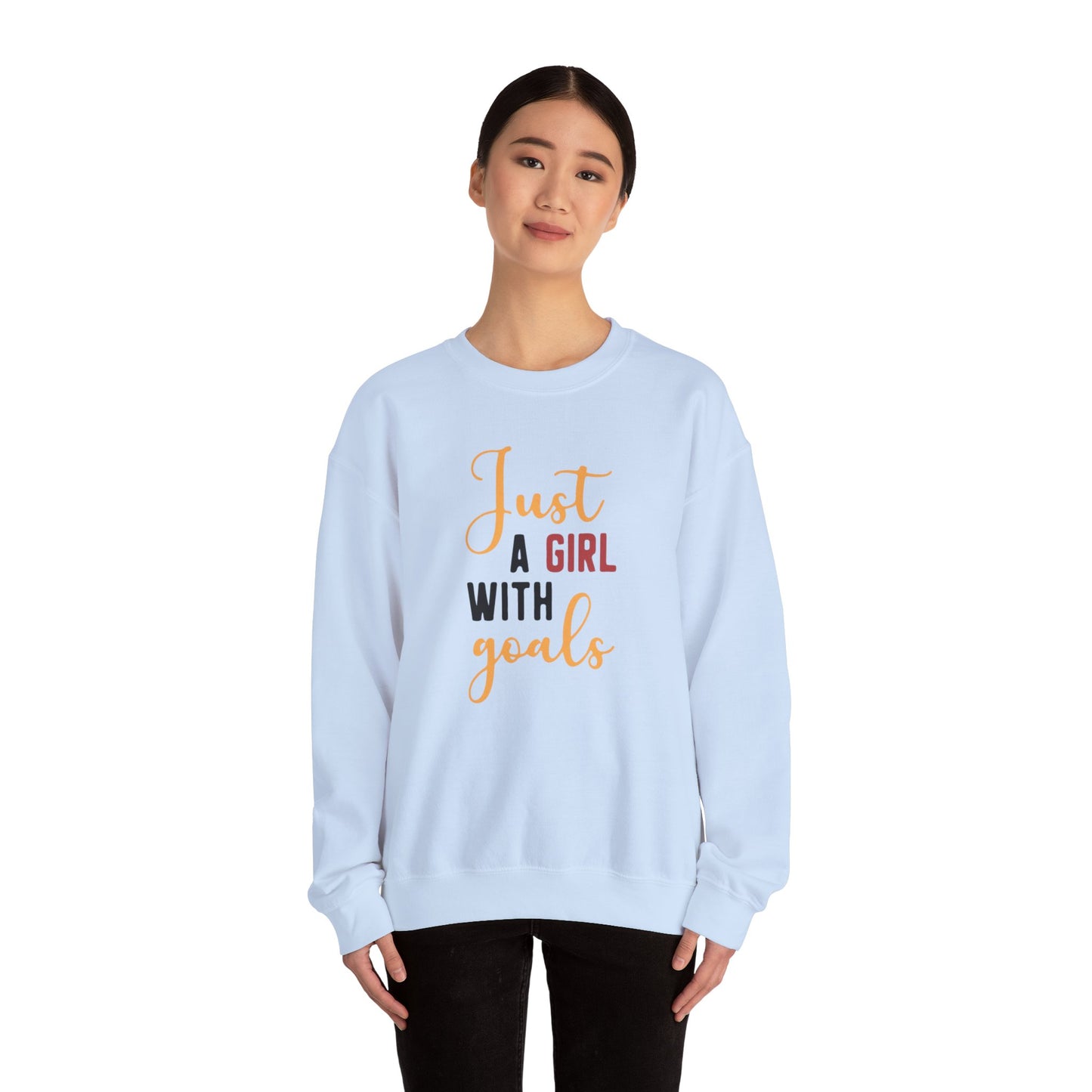 Girl With Goals Heavy Blend™ Crewneck Sweatshirt