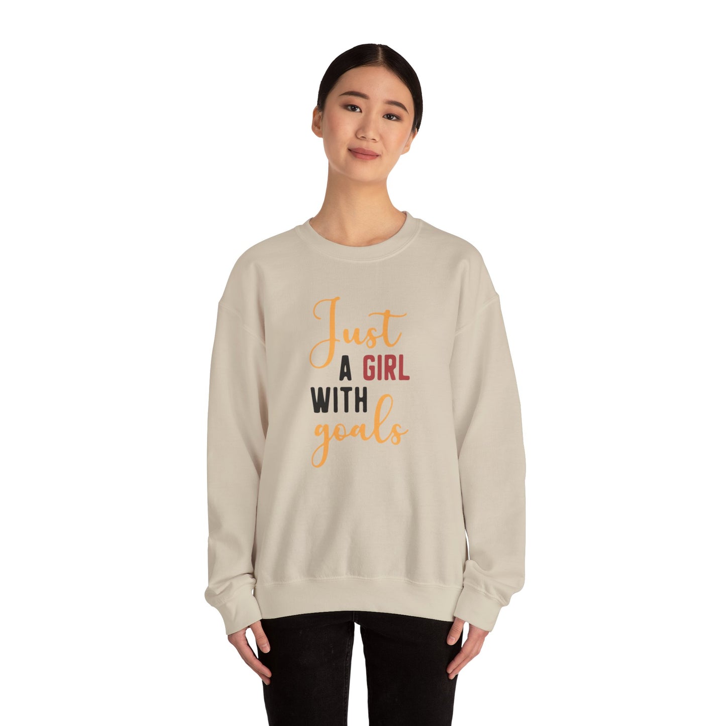 Girl With Goals Heavy Blend™ Crewneck Sweatshirt