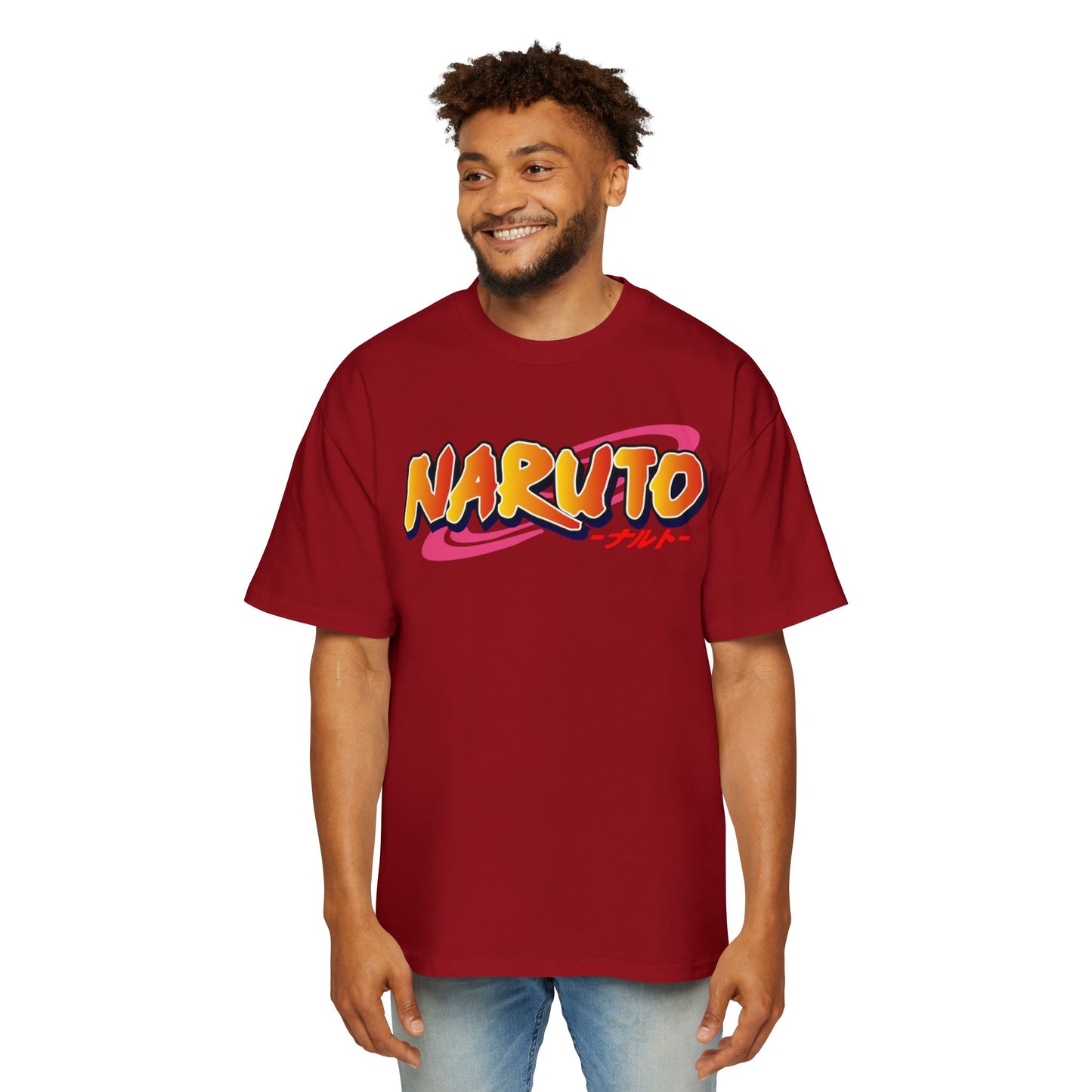 Naruto Anime Men's Heavy Oversized Tee