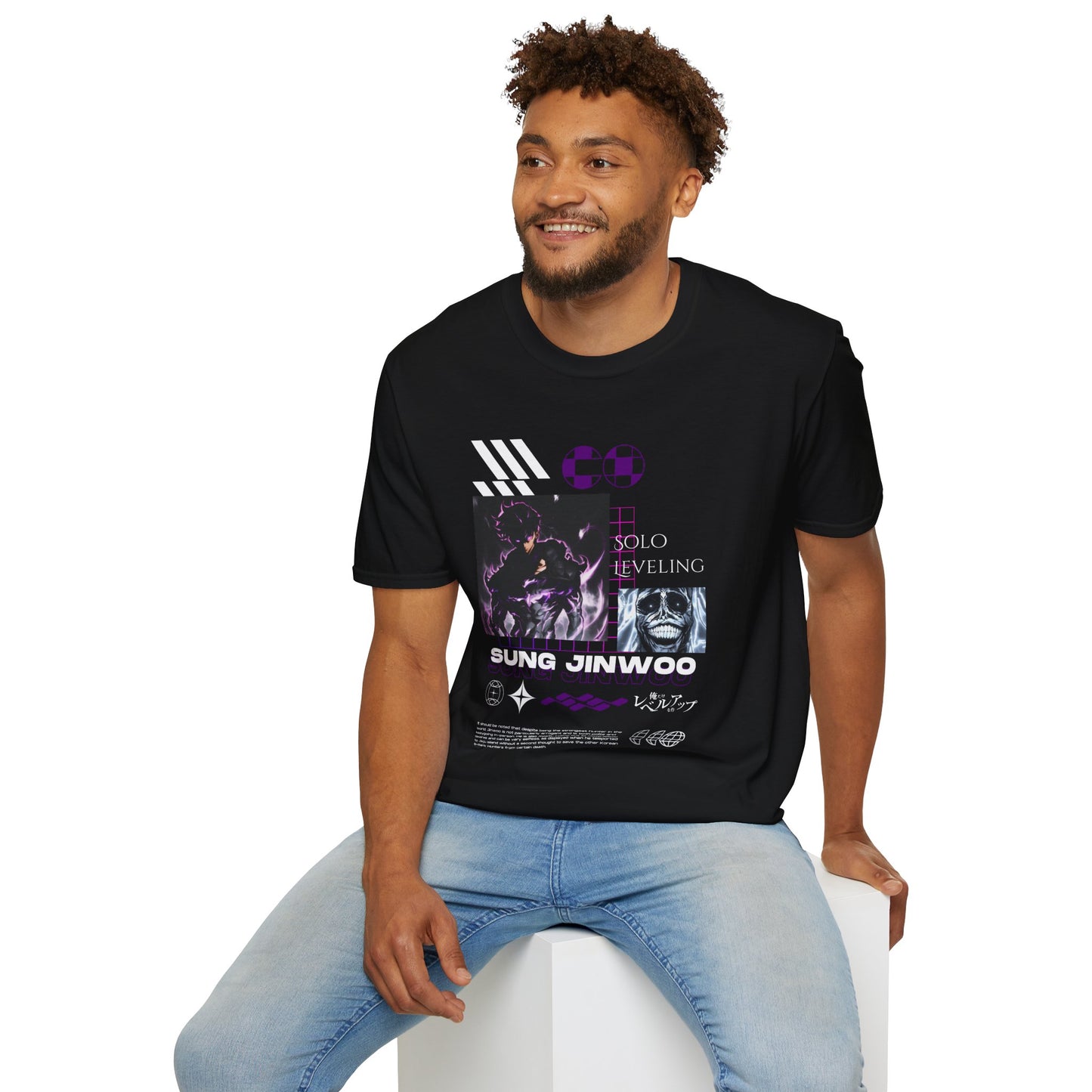 Solo Leveling Sung Jinwoo Unisex T-Shirt softstyle