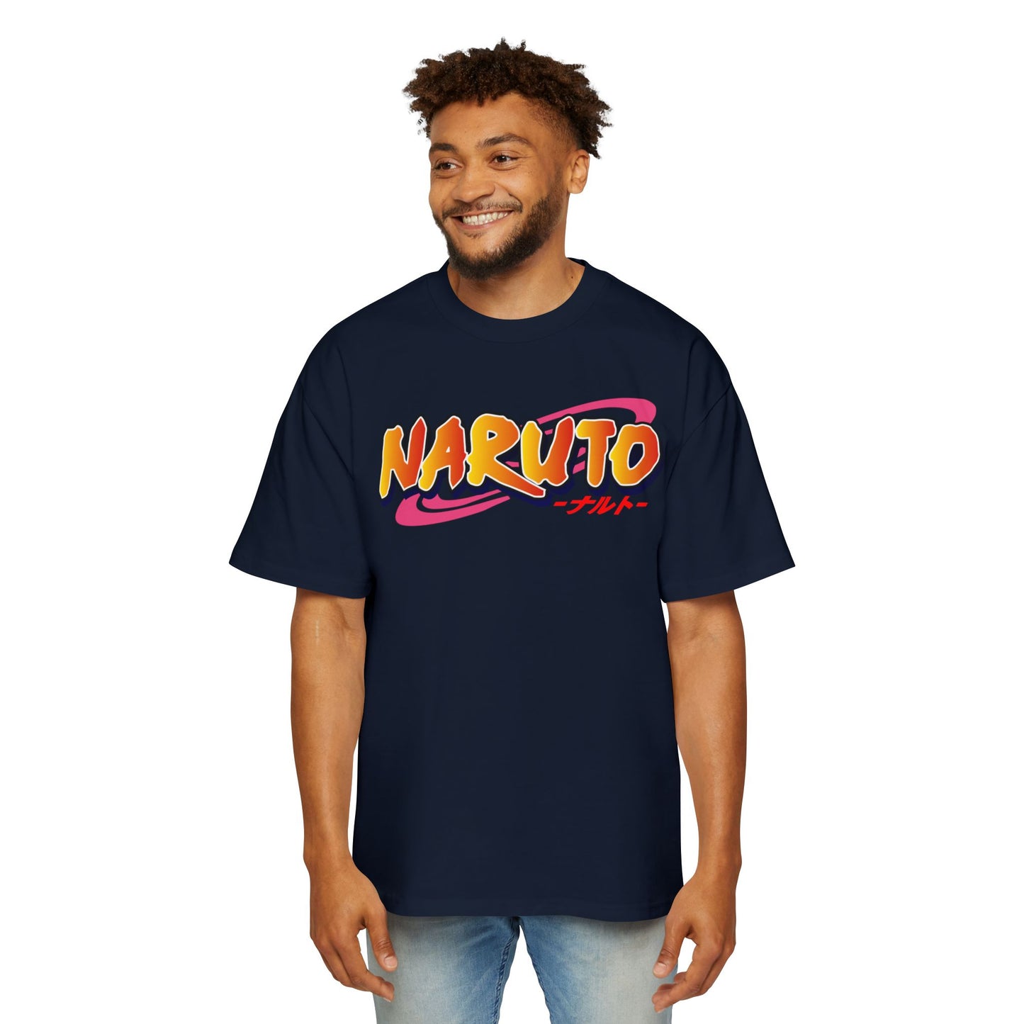Naruto Anime Men's Heavy Oversized Tee