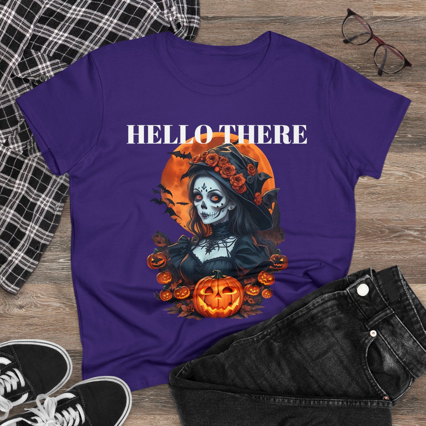 Halloween Women's Midweight Cotton Tee