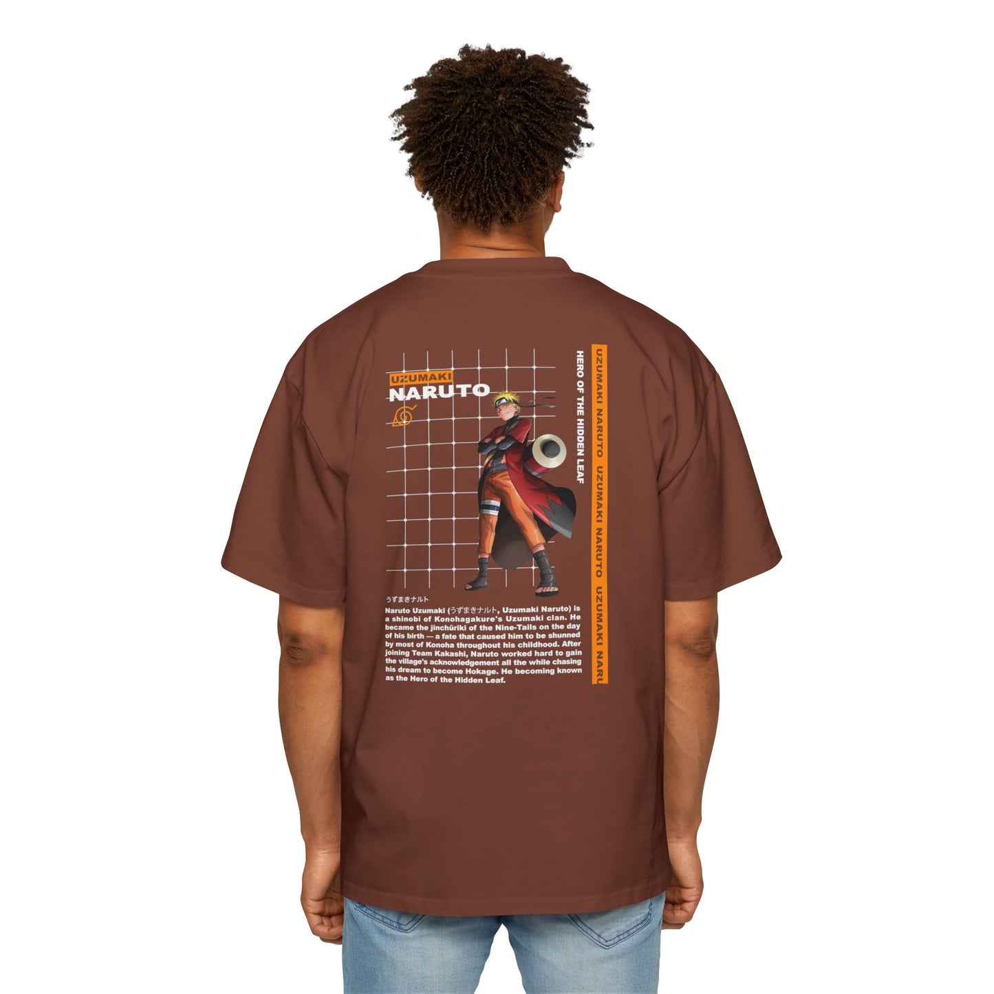 Naruto Anime Men's Heavy Oversized Tee