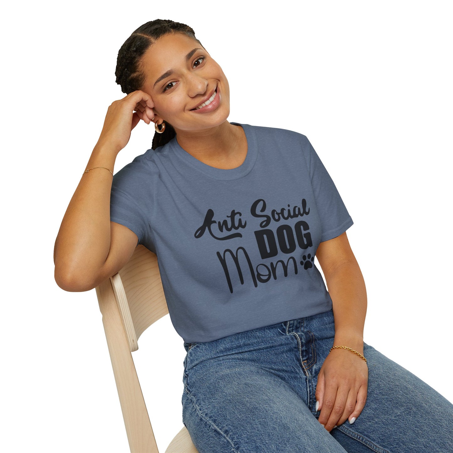 Anti-Social Dog Mom Women Softstyle T-Shirt