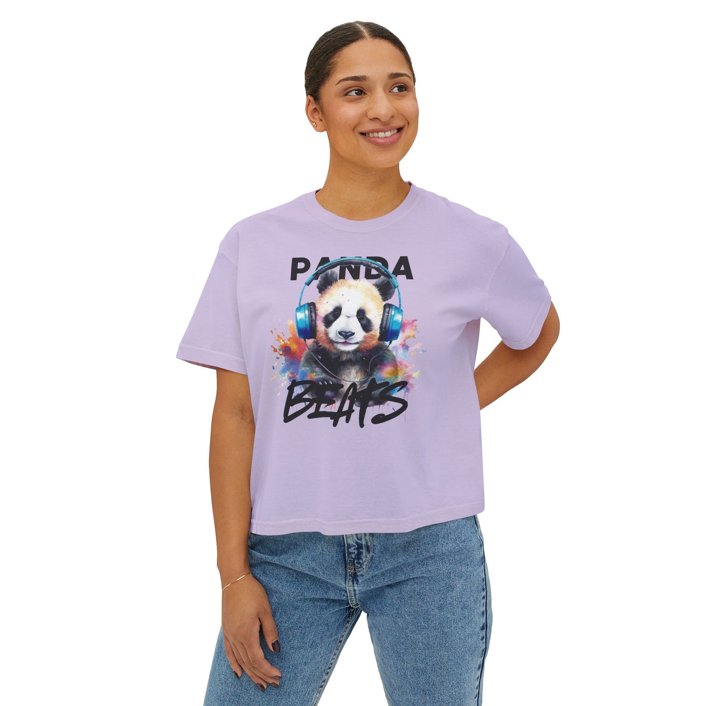 Panda Beats Women's Boxy Tee