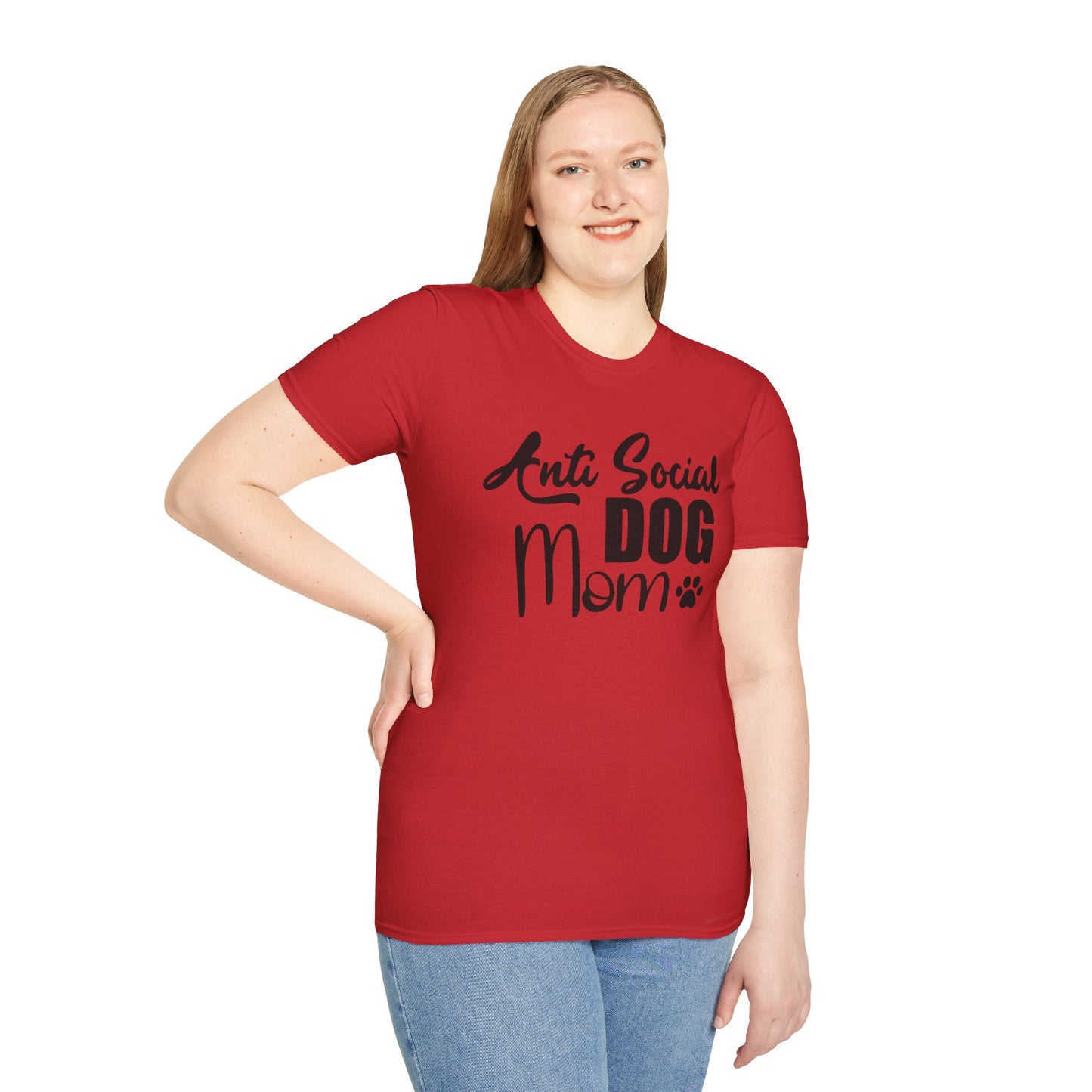 Anti-Social Dog Mom Women Softstyle T-Shirt