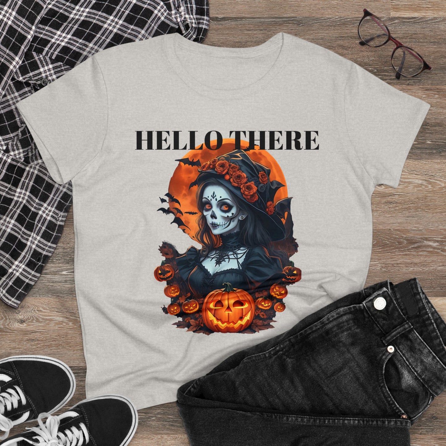 Halloween Women's Midweight Cotton Tee