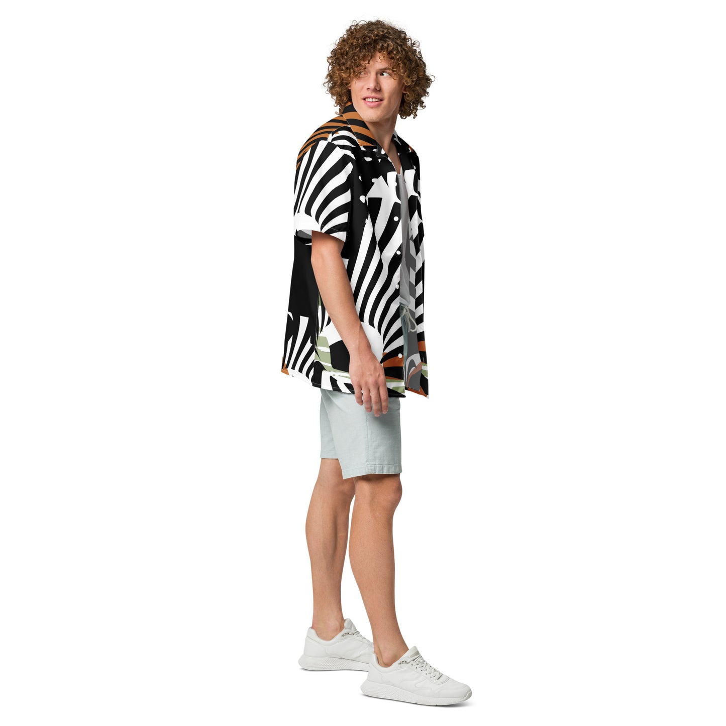 Abstract pattern Unisex button shirt