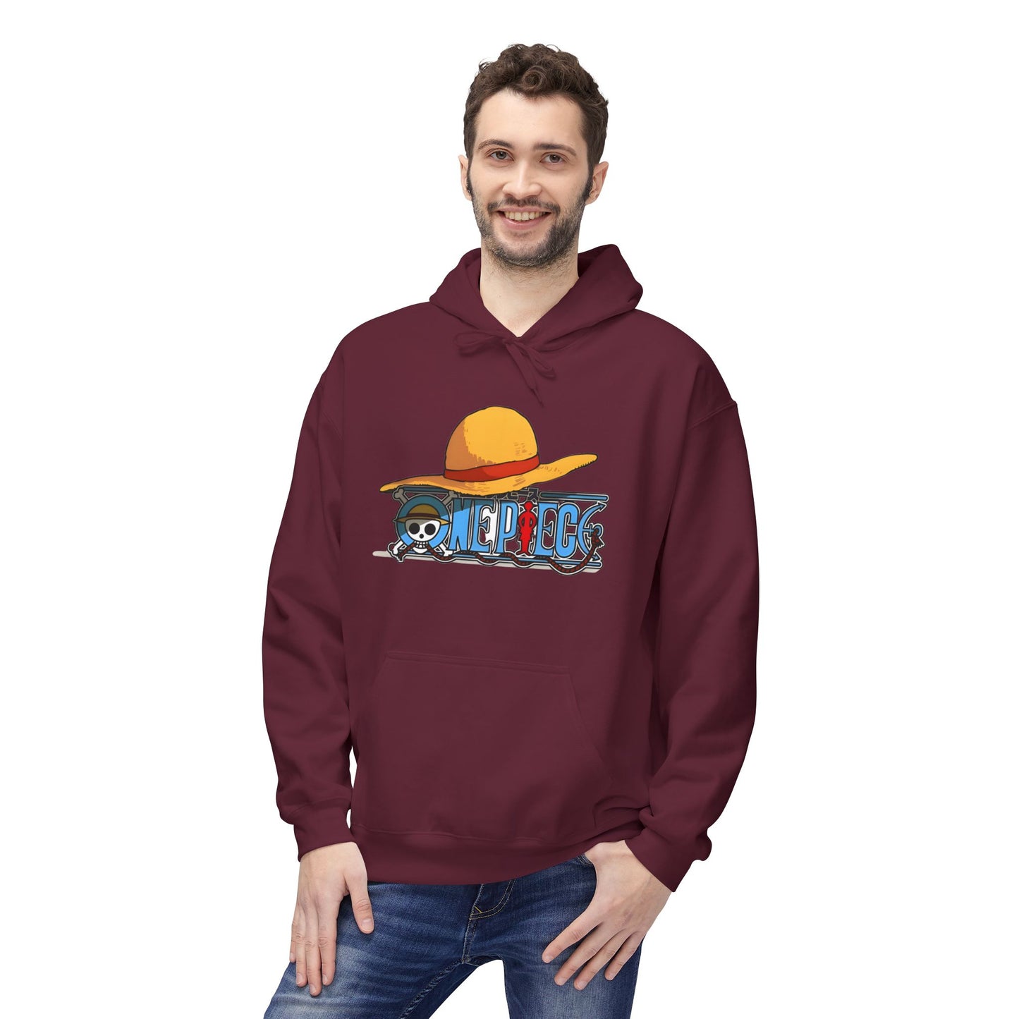 One Piece Luffy Graphic Hoodie — Straw Hat's Gear 5