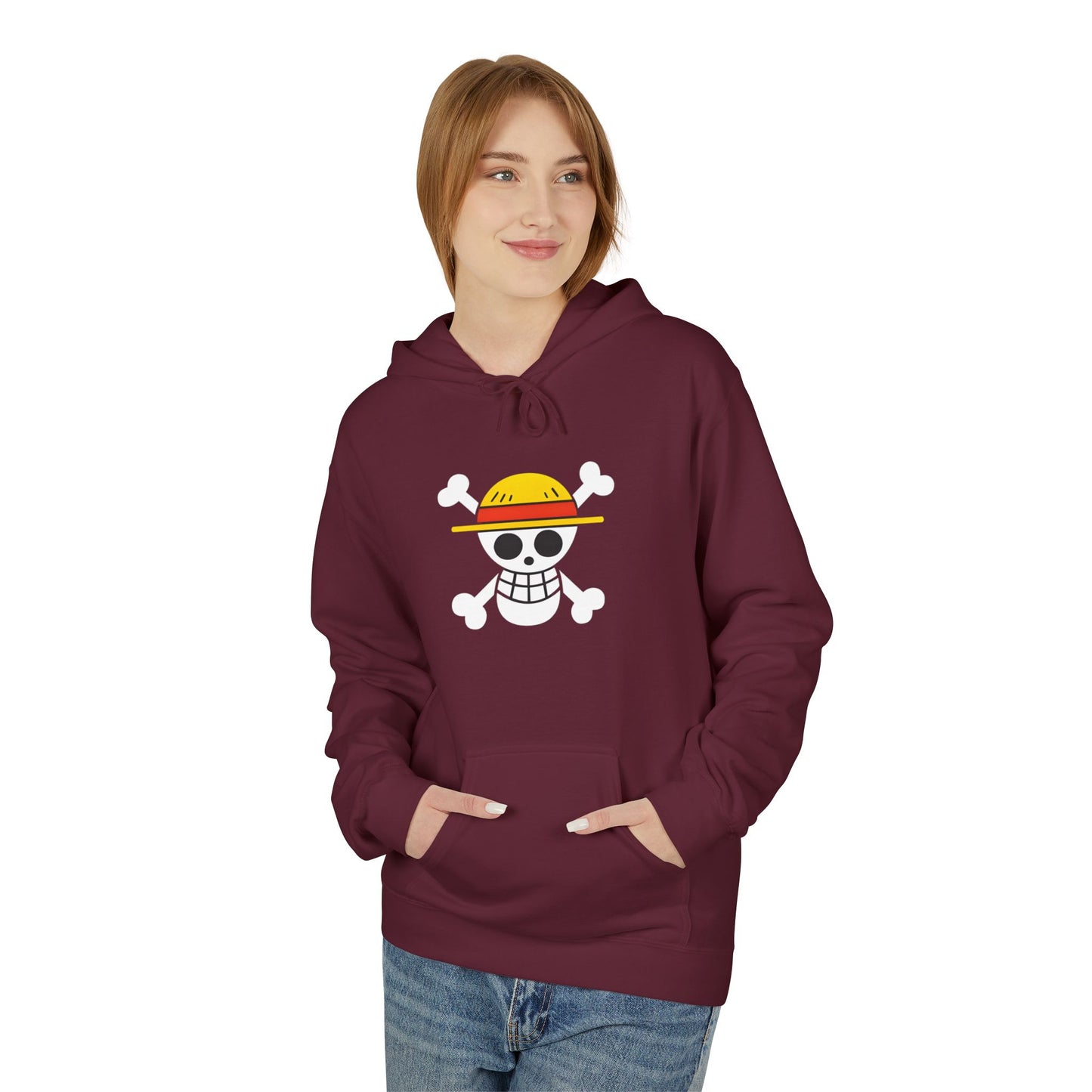 One Piece Straw Hat Skull Unisex Hoodie — Anime Pirate Crew Hoodie