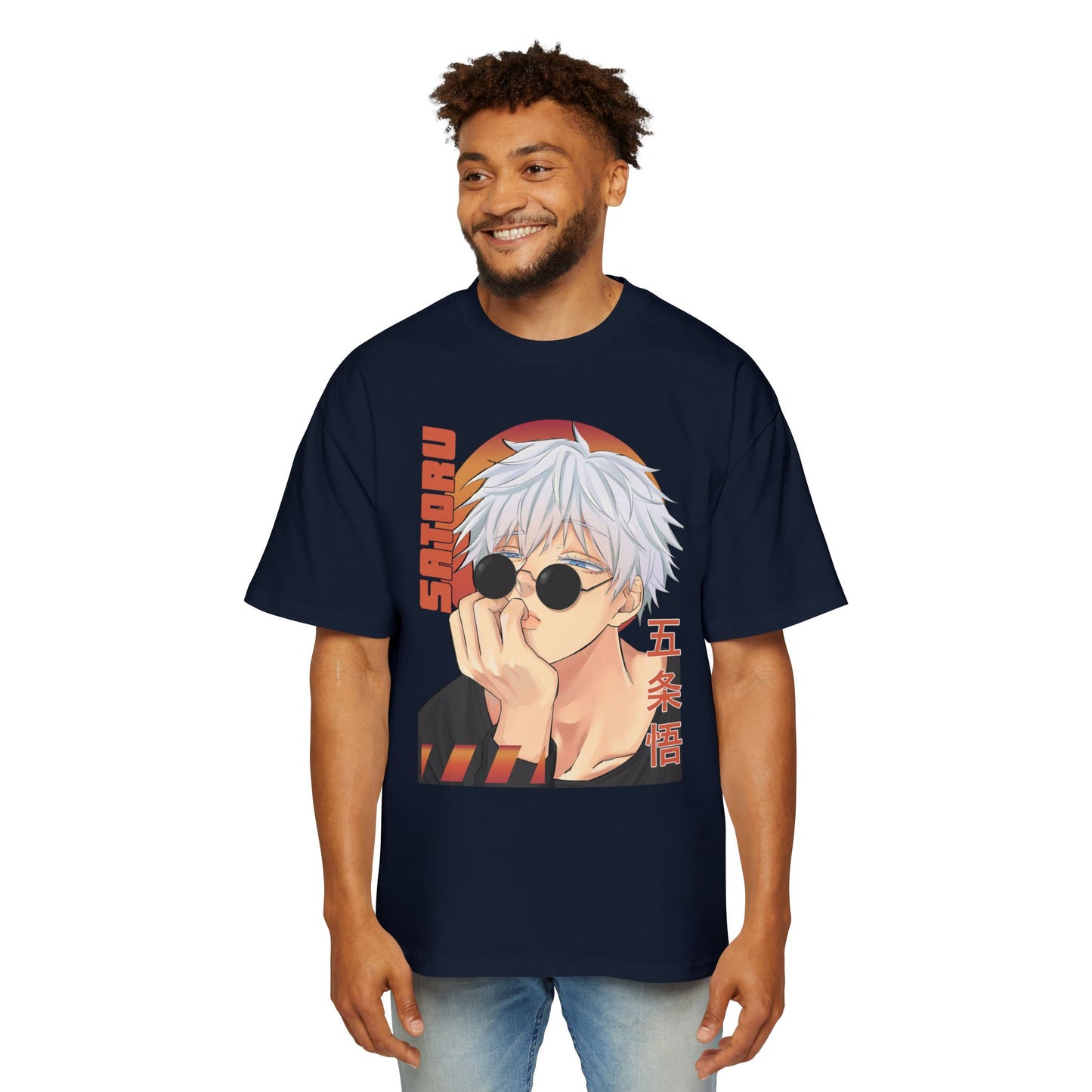 Anime Heavy Oversized Unisex Tee - Gojo Satoru Design