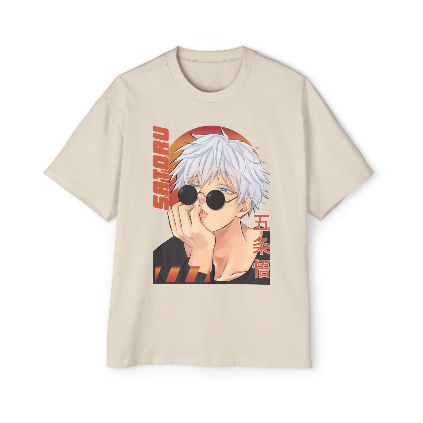 Anime Heavy Oversized Unisex Tee - Gojo Satoru Design