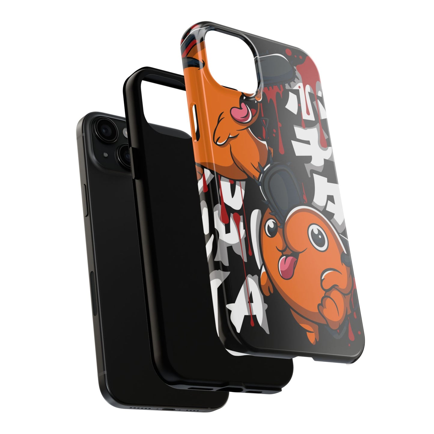 Chainsaw Man | Anime Tough Phone Case with Playful Characters