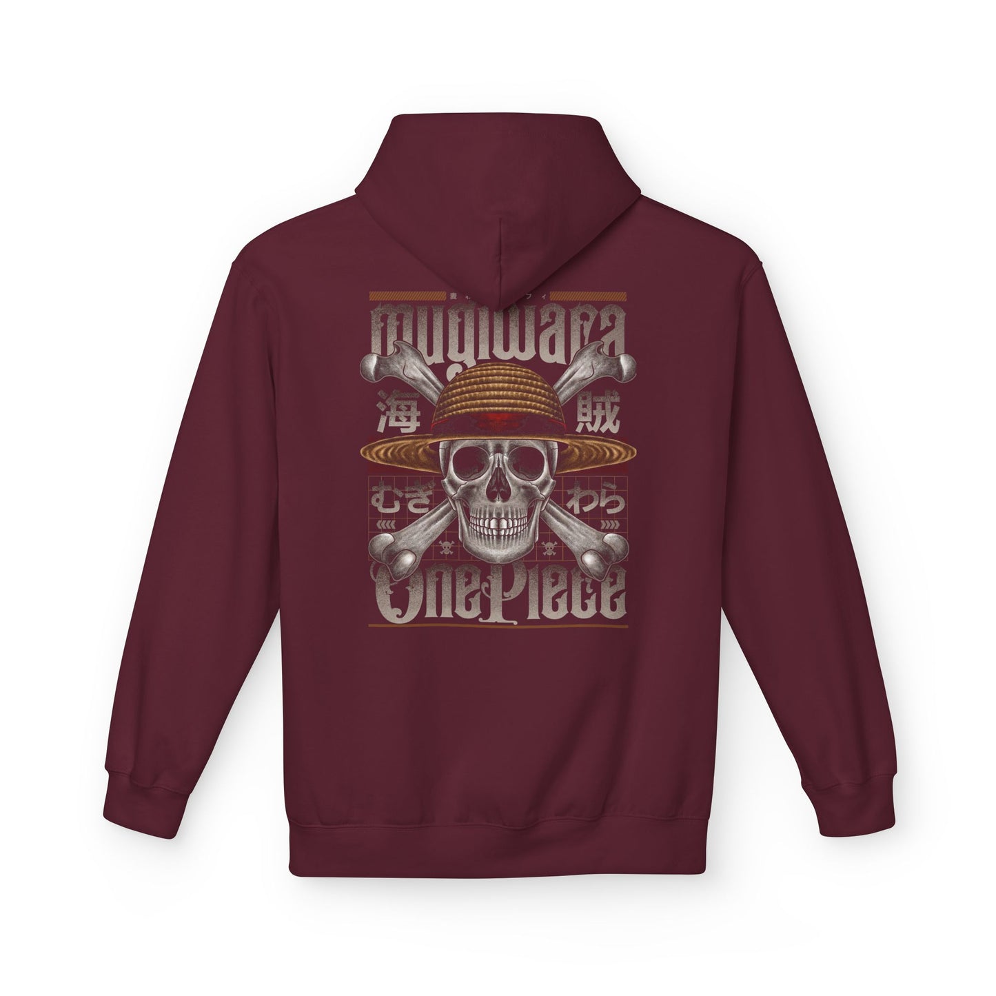 One Piece Straw Hat Skull Unisex Hoodie — Anime Pirate Crew Hoodie