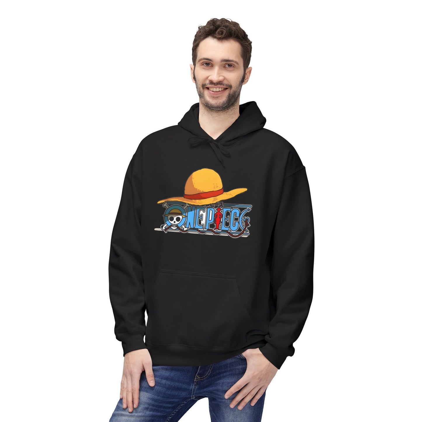 One Piece Luffy Graphic Hoodie — Straw Hat's Gear 5