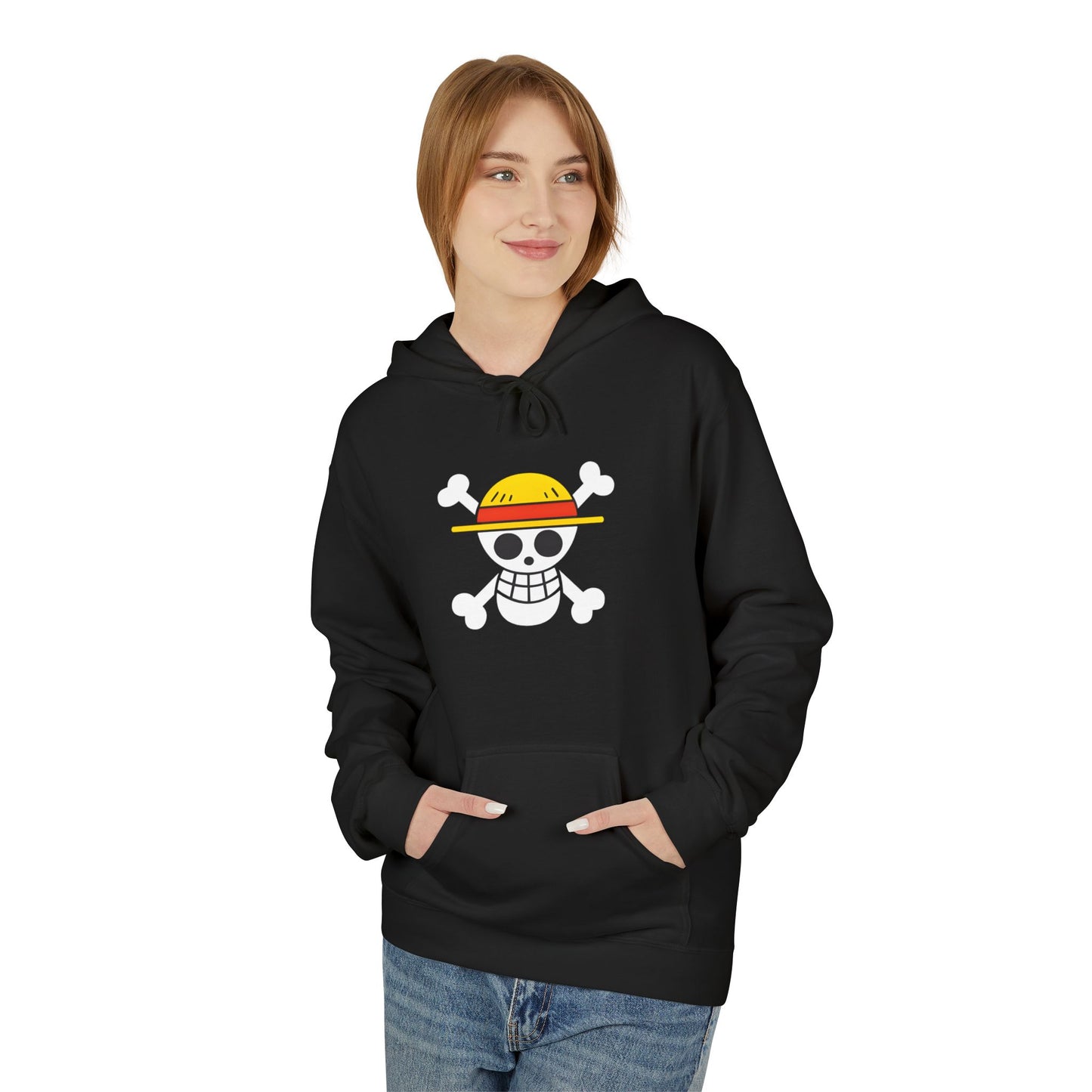 One Piece Straw Hat Skull Unisex Hoodie — Anime Pirate Crew Hoodie