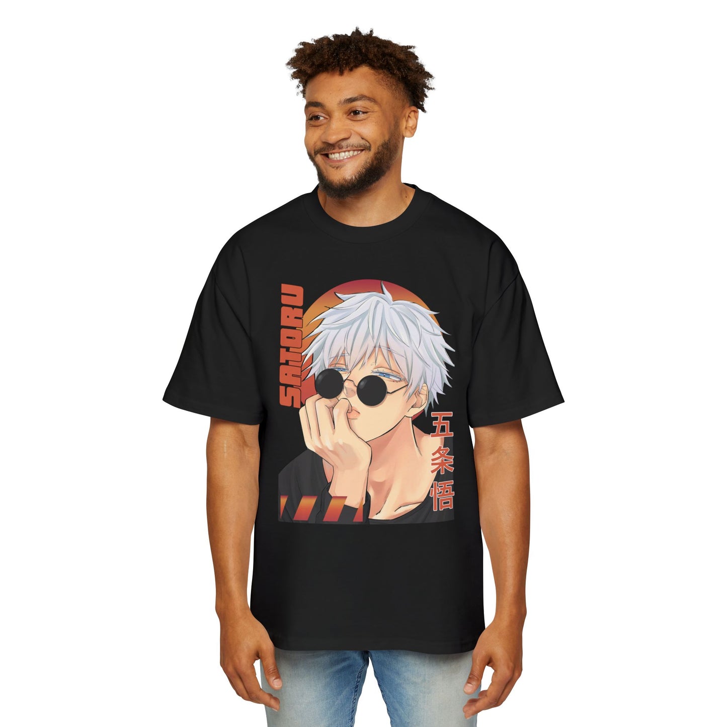 Anime Heavy Oversized Unisex Tee - Gojo Satoru Design