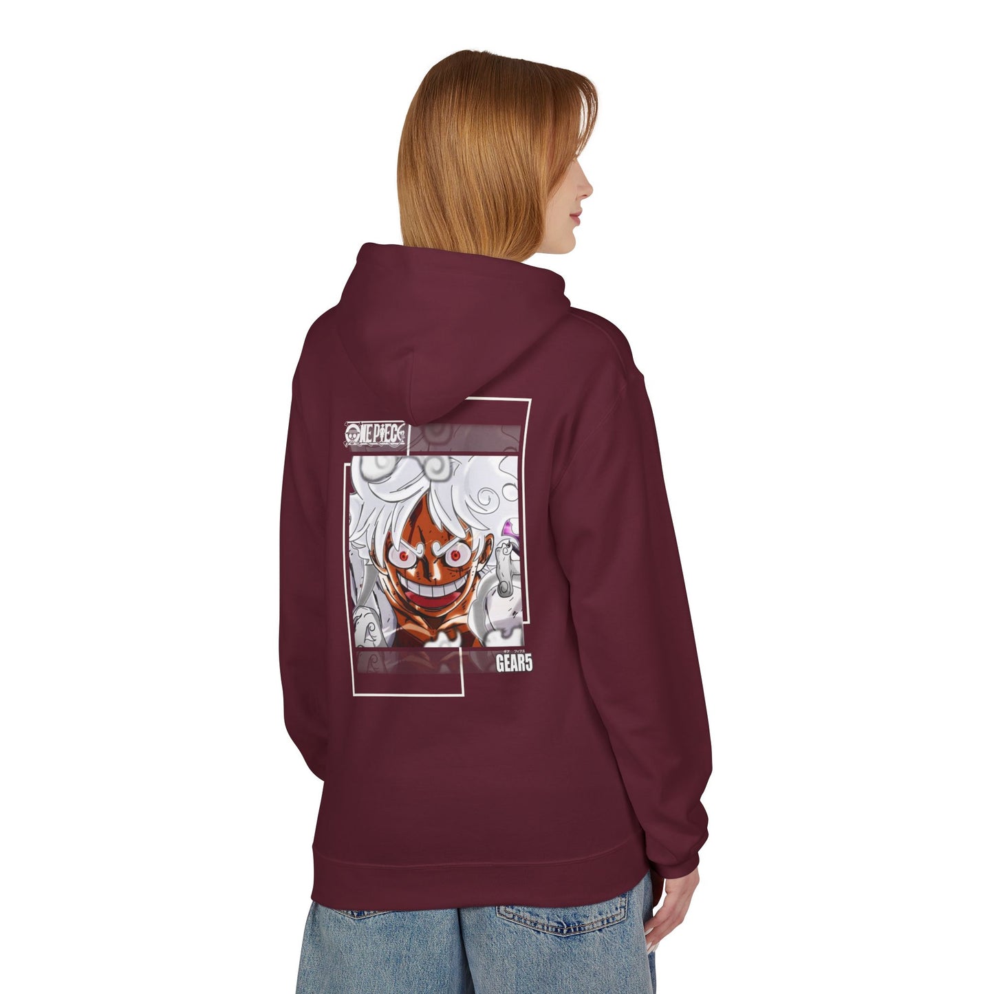 One Piece Luffy Graphic Hoodie — Straw Hat's Gear 5