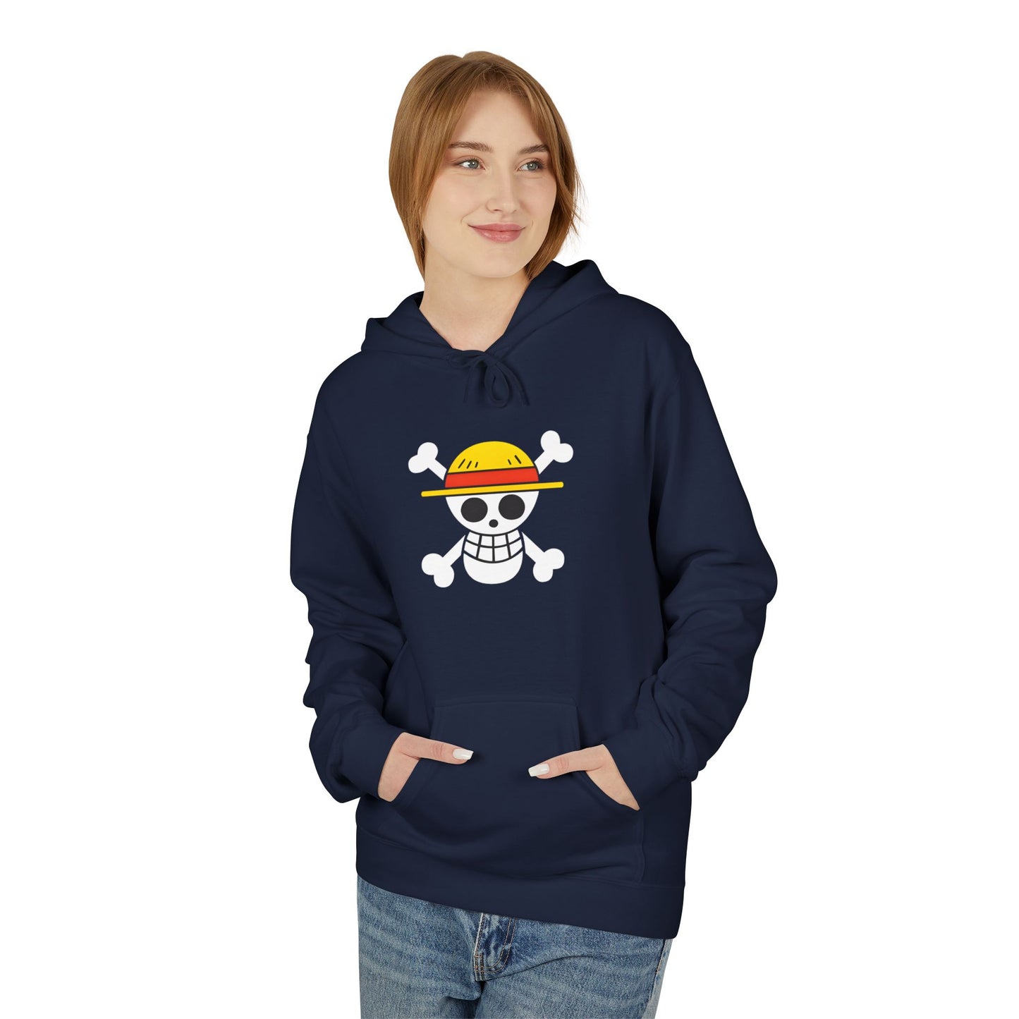 One Piece Straw Hat Skull Unisex Hoodie — Anime Pirate Crew Hoodie