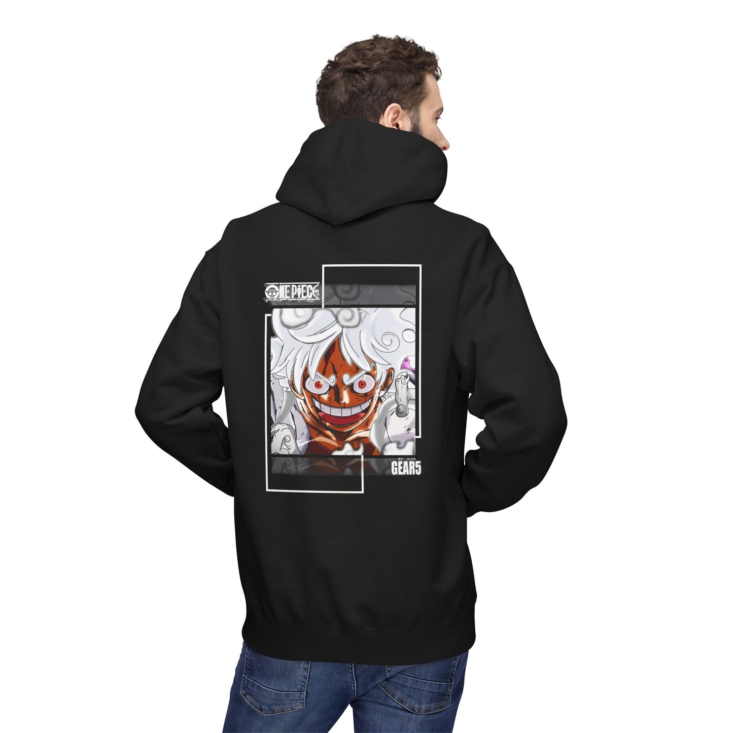One Piece Luffy Graphic Hoodie — Straw Hat's Gear 5