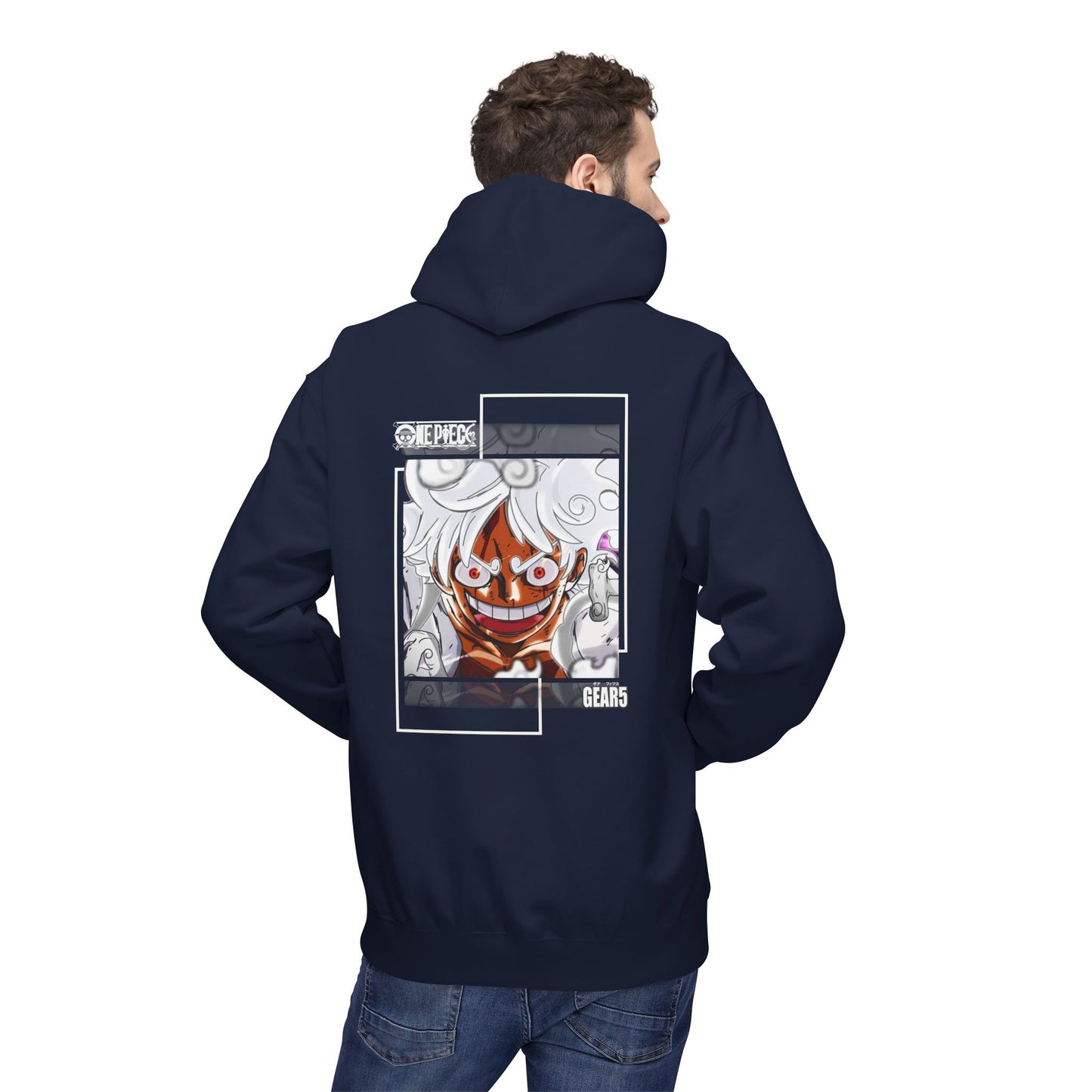 One Piece Luffy Graphic Hoodie — Straw Hat's Gear 5