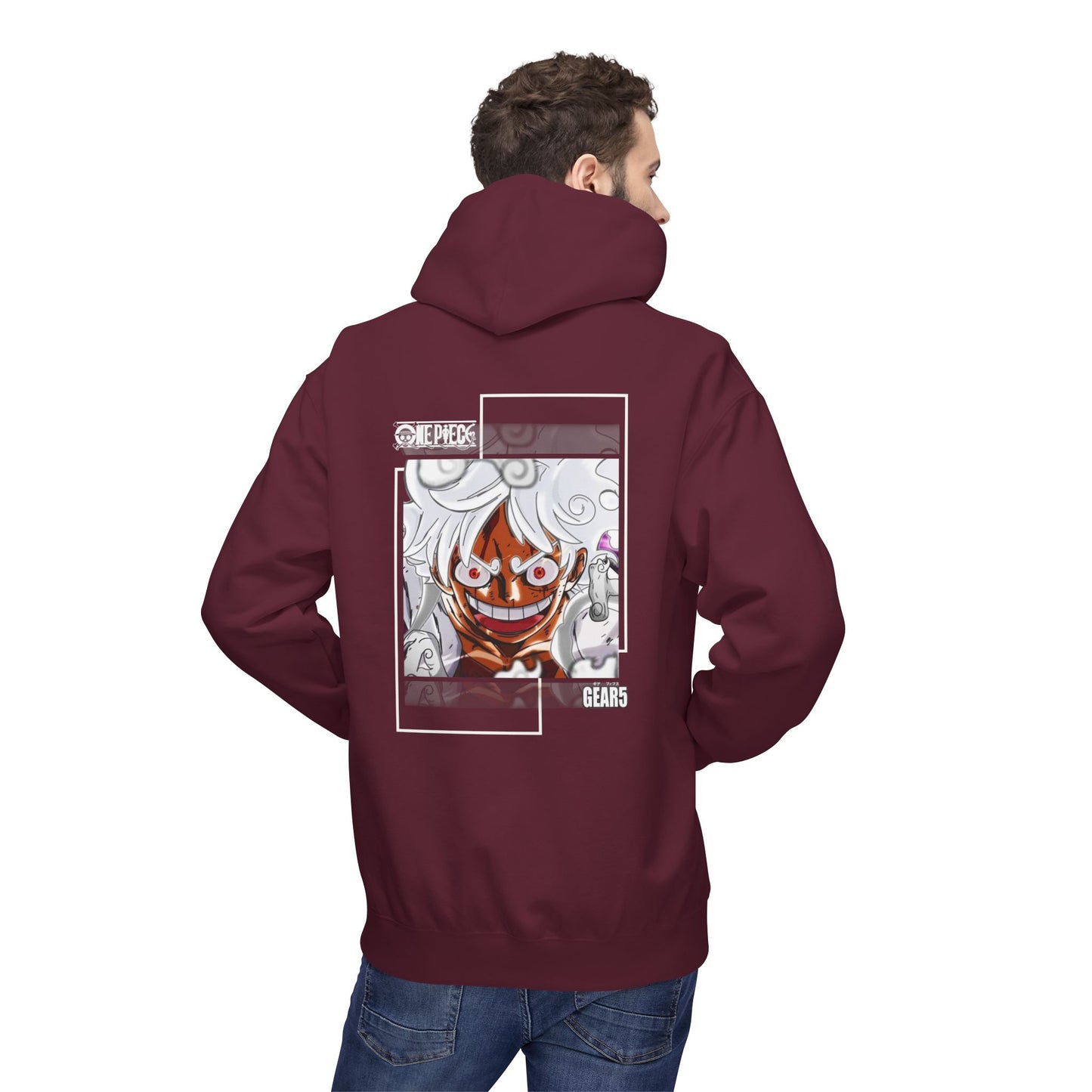 One Piece Luffy Graphic Hoodie — Straw Hat's Gear 5